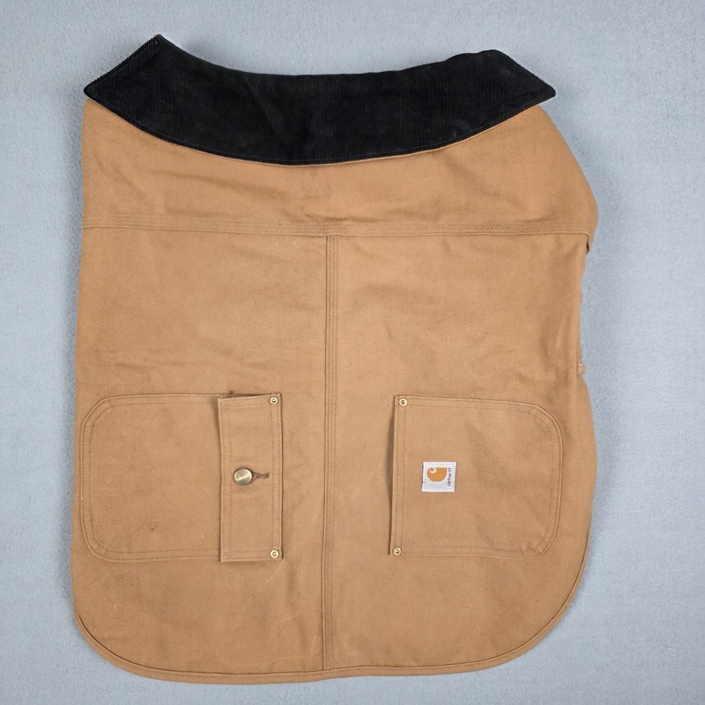 Carhartt Pet Dog‎ Coat XL Brown Duck Quilted Lined Insulated Chore Winter Jacket